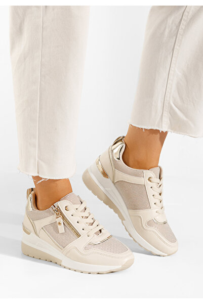 B T Shoes Sneakers με πλατφόρμα Rafina V2 μπεζ