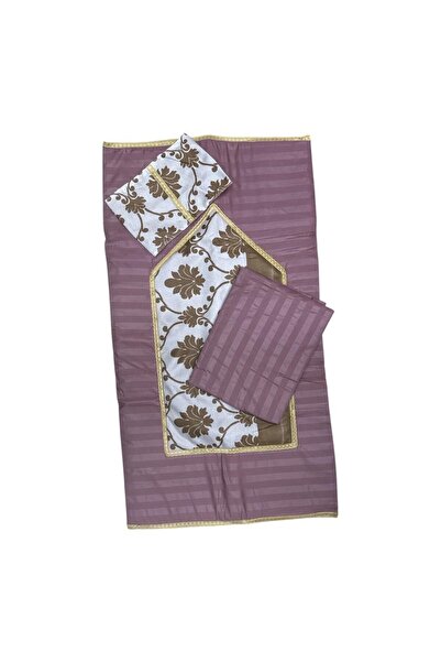 lamsat fn طقم صلاة عملي وأنيق بتصميم عصري، يحتوي على سجادة صلاة اسفنج مبطن مريحة مع شرشف صلاة مع غلاف مصحف .