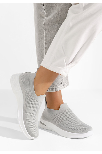 B T Shoes Γυναικεία Πάνινα Slip-On Dissora γκρι