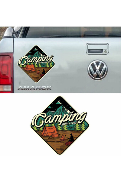 TSC ملصق سيارة للمغامرات والتخييم على الطرق الوعرة مقاس 18 سم