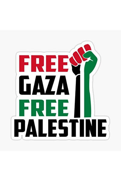 TSC Free Palestine Gaza Sticker Car Auto Sticker 19cm