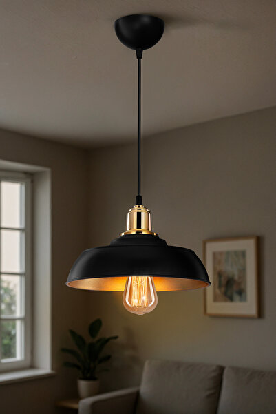 AG LightDesign Siyah Sarkıt Avize Yatak Odası Salon Mutfak Koridor Şık Lamba ...