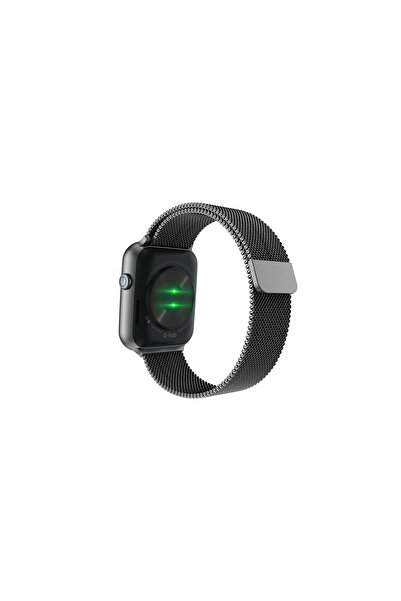 g-tab FT6 Smart Watch 1.83 Inch Display with 1 Extra Strap-Black Wireless Charger, Gray