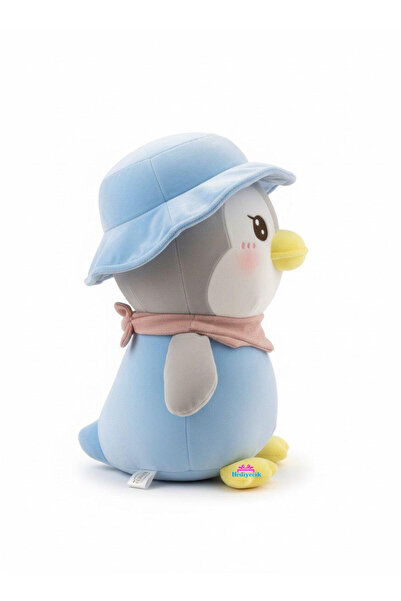 hediyecik Tulumlu Fularlı Sevimli Peluş Oyuncak Penguen 40 Cm