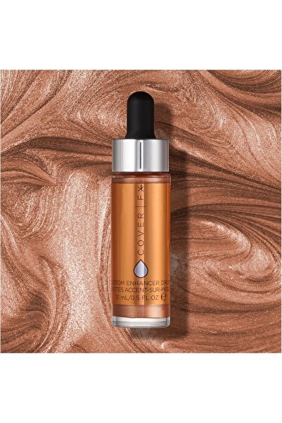 Cover FX Custom Enhancer Drops, Sunkissed, 0.5 Oz.