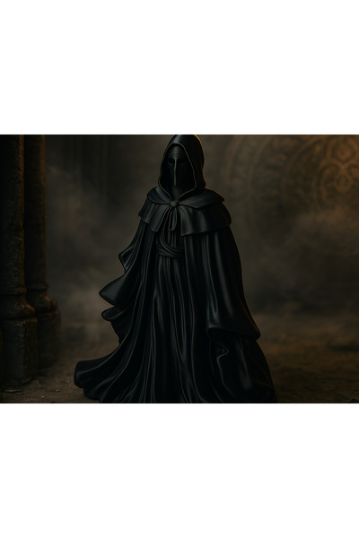 Pixelart3D Pelerinli Süikastçi Biblosu Heykel Dekor Dekorasyon