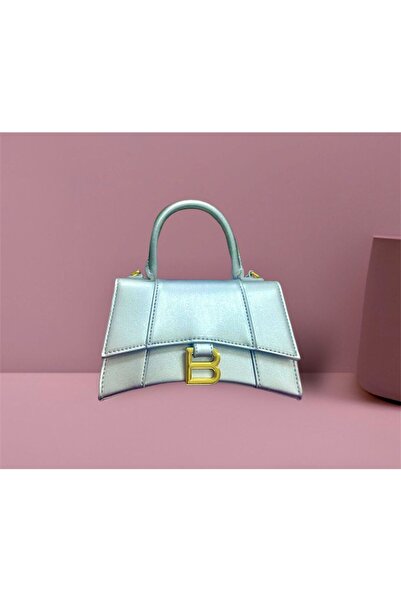 Generic Designer small Leather Hourglass Top-Handle Bag with detachable strap