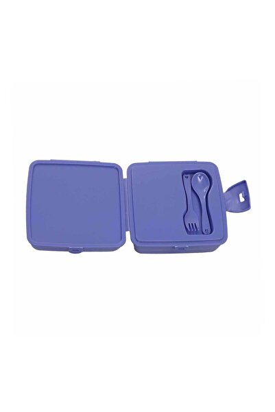 Frozen Purple Plastic Lunch Box - 4 Compartments (OTTO-42550)