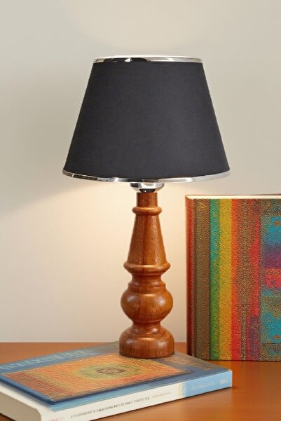 571 Store Decorative Lampshade Table Lamp Lighting Lamp with Wooden Body and Fabric Headboard