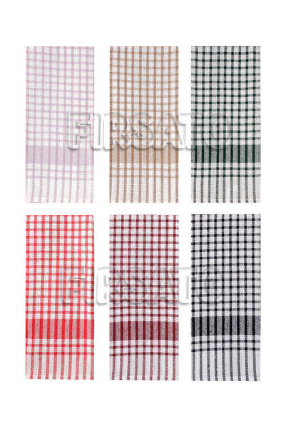 Fırsato Set of 12, 50X70Cm, Assorted Colors, Pötikare Feeding Cover |   Kitchen Towel-Napkin |   Drying Cloth
