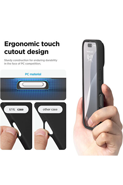 KVK PRİVACY Apple iPhone 17 Compatible - Stone Launch Liquid Silicone Case, Shockproof Cover