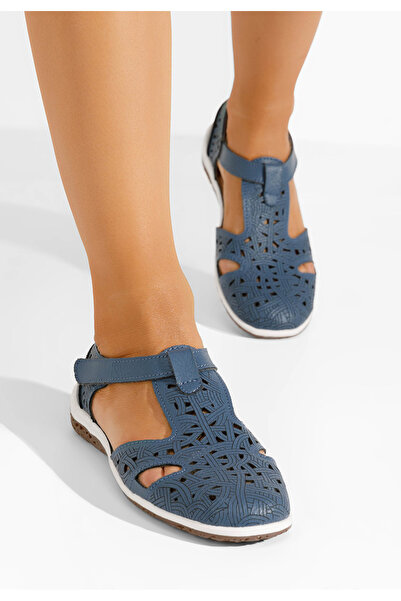 B T Shoes Modré baleríny Mihely