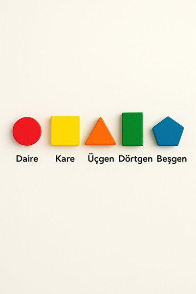 TOYFEST 3D Wooden Geometric Blocks – Motor Skills and Coordination Game with Colorful Educational Shapes