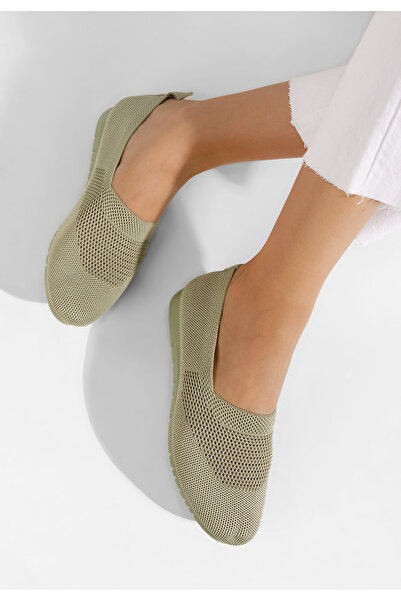 B T Shoes Zelené dámské baleríny Avanda