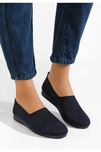 B T Shoes Tmavě modré dámské baleríny Avanda