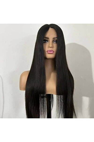 Bella باروكة شعر طبيعي 100%، أسود، 28 بوصة (هالا)