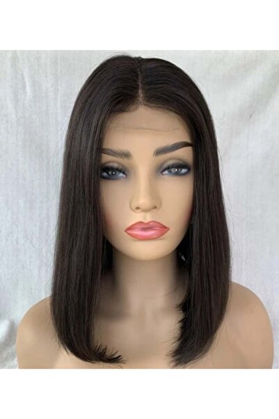 Bella باروكة شعر طبيعي 12 بوصة عالية الدقة بجذور أمامية