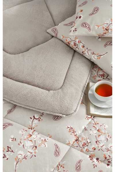 Tekstil Vagonu Çift Kişilik Welsoft Yorgan Çift Taraflı Uyku Seti | Lastikli Çarşaflı | Çeyiz Seti | Çeyiz Takımı