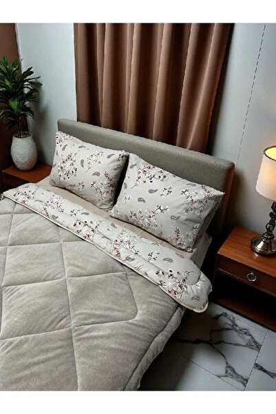 Tekstil Vagonu Çift Kişilik Welsoft Yorgan Çift Taraflı Uyku Seti | Lastikli Çarşaflı | Çeyiz Seti | Çeyiz Takımı