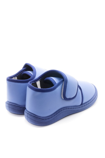 KU&PA SHOES PAS DERİ GÖRÜNÜMLÜ SICAK ASTARLI PANDUF MAVİ - 2004 - 23