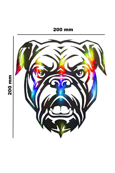 meristeed ملصق هولوجرام متغير اللون بتصميم Köpek2 - للسيارات والخوذات وغيرها....