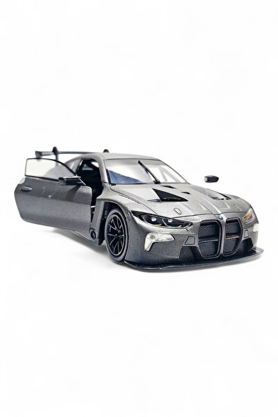 Peda Toy Çek Bırak Metal Model Oyuncak Spor Araba Bmw M4 Gt3 Siyah 1.24