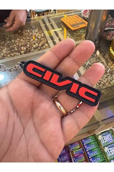 Kant Store Honda Civic- Keychain Modern Stylish Logo Honda Civic Logo (Plastic)