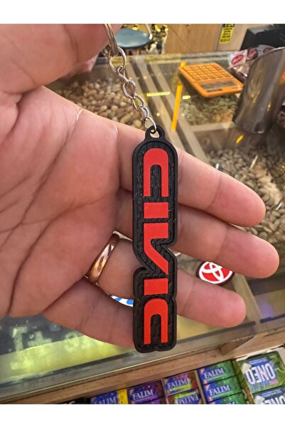 Kant Store Honda Civic- Keychain Modern Stylish Logo Honda Civic Logo (Plastic)