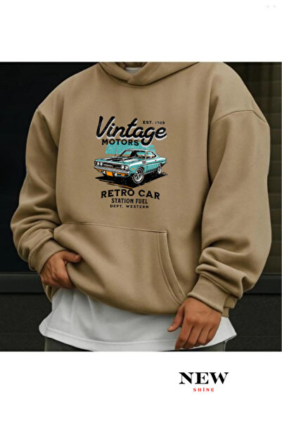 New Shine Hanorac cu imprimeu vintage