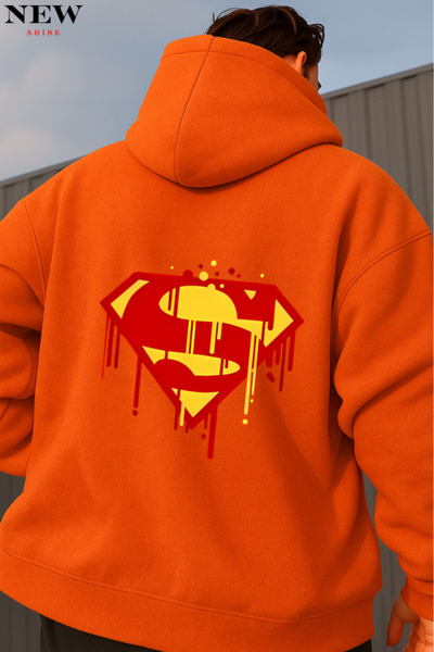 New Shine Superman Printed Sweatshirt