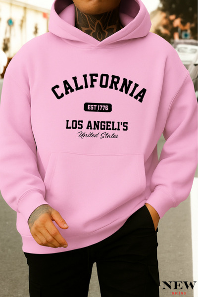 New Shine California Los Angeles Printed Sweatshirt