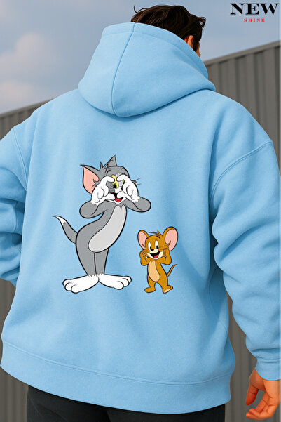 New Shine Світшот з принтом Тома і Джеррі