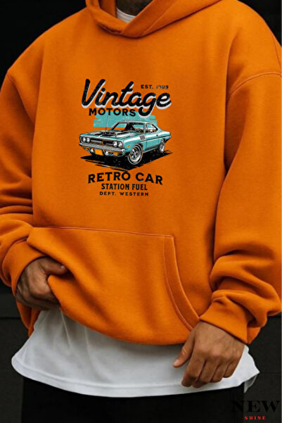 New Shine Φούτερ με vintage στάμπα