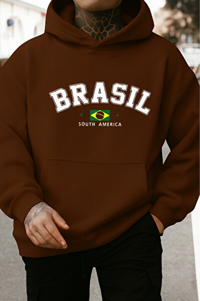 New Shine Hanorac imprimat Brasıl