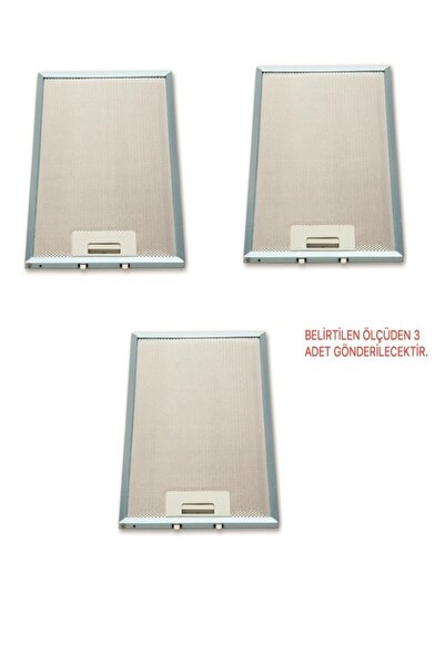 EHLA Filtre 3 ADET 275x350 Mm Aspiratör & Davlumbaz Tel Yağ Filtresi (TIRNAK ...