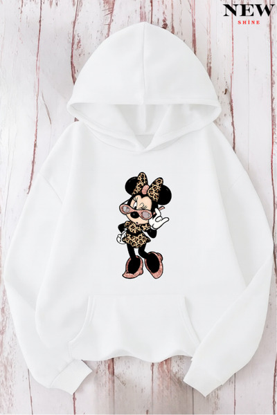 New Shine سويت شيرت مطبوع عليه شخصيات كرتونية