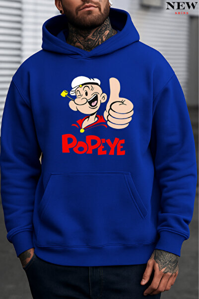 New Shine Popeye Printed Sweatshirt