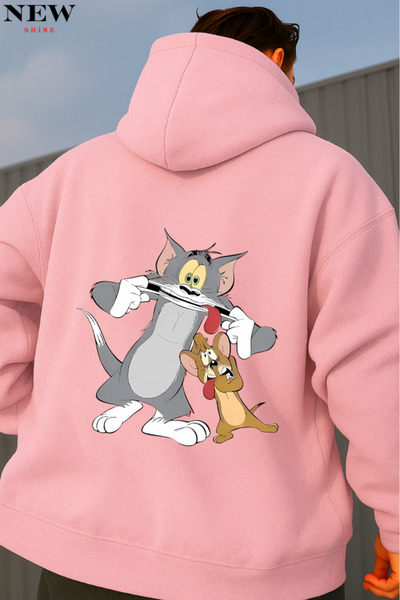 New Shine Φούτερ με στάμπα Τομ και Τζέρι