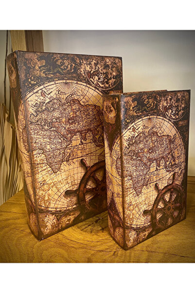 Lorena Home Decor 2 'li Gezgin Kitap kutu