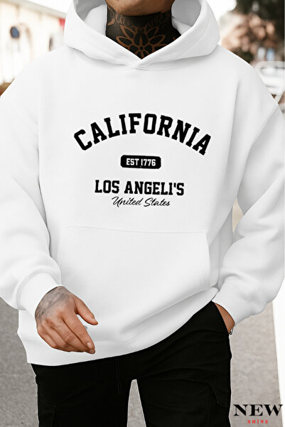 New Shine Hanorac imprimat California Los Angeles