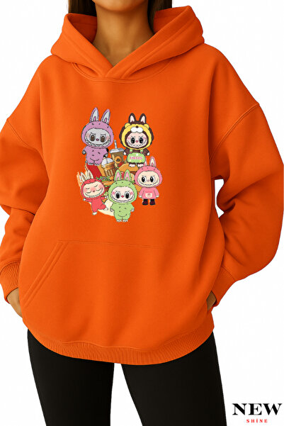 New Shine سويت شيرت مطبوع من لابوبو