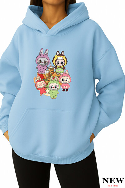 New Shine سويت شيرت مطبوع من لابوبو