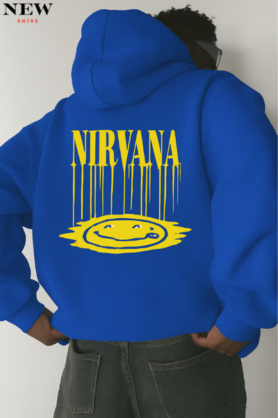 New Shine Nirvana Printed Sweatshirt