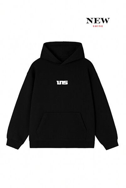 New Shine Hanorac cu imprimeu text