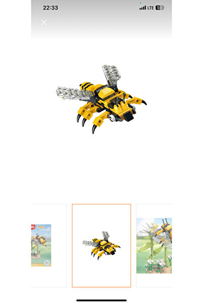 Toys مكعبات زهور ونحل 166 قطعة