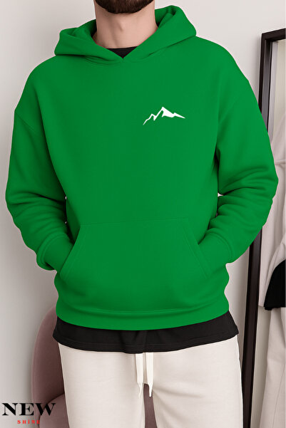 New Shine Dukserica sa planinskim printom