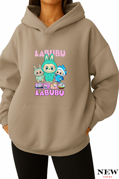 New Shine سويت شيرت مطبوع من لابوبو