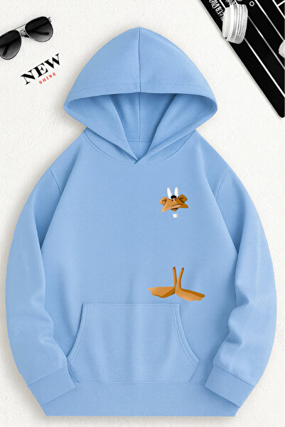 New Shine Суитшърт с принт на патица