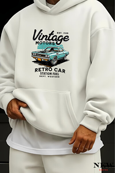 New Shine Vintage Printed Sweatshirt