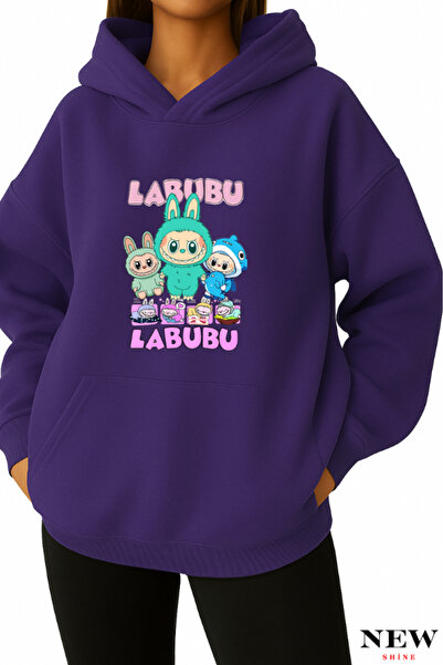 New Shine سويت شيرت مطبوع من لابوبو